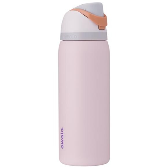 Owala FreeSip SS 32oz Light Pink Water Bottle Free Sip Spout Insulated Flip Top - Picture 1 of 5